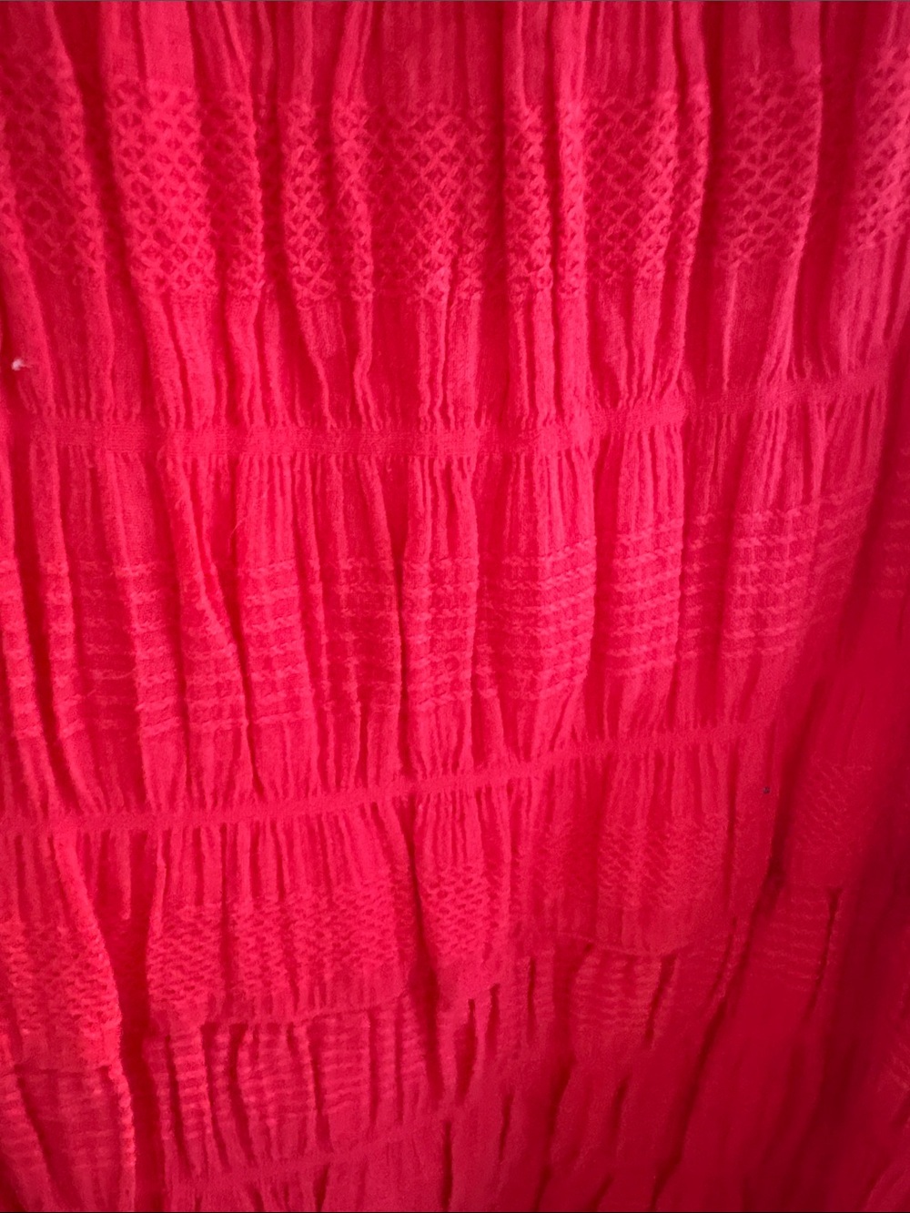 Max Studio Red Textured Maxi Skirt - Picture 3 of 6